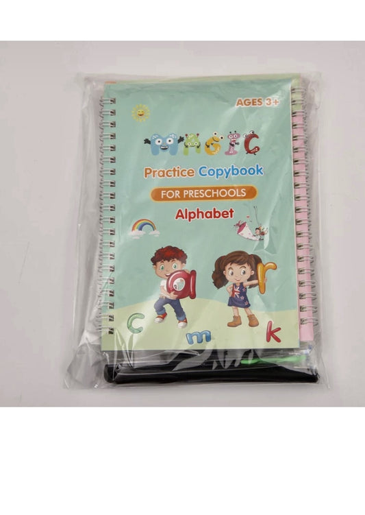 Set de caligrafía x 4 libros mágicos